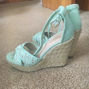 Mint Green Wedges